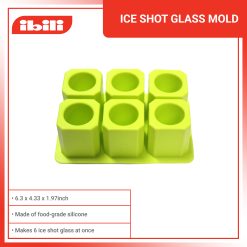 Ibili Silicone Ice Shot Glass Mold (6-Cavity Tray)