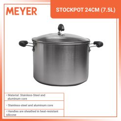Meyer Centennial Stainless Steel Covered Stock Pot 24cm / 8QT