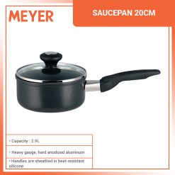 Meyer Cook N Look Induction Saucepan with Glass Lid 20cm / 2.9L