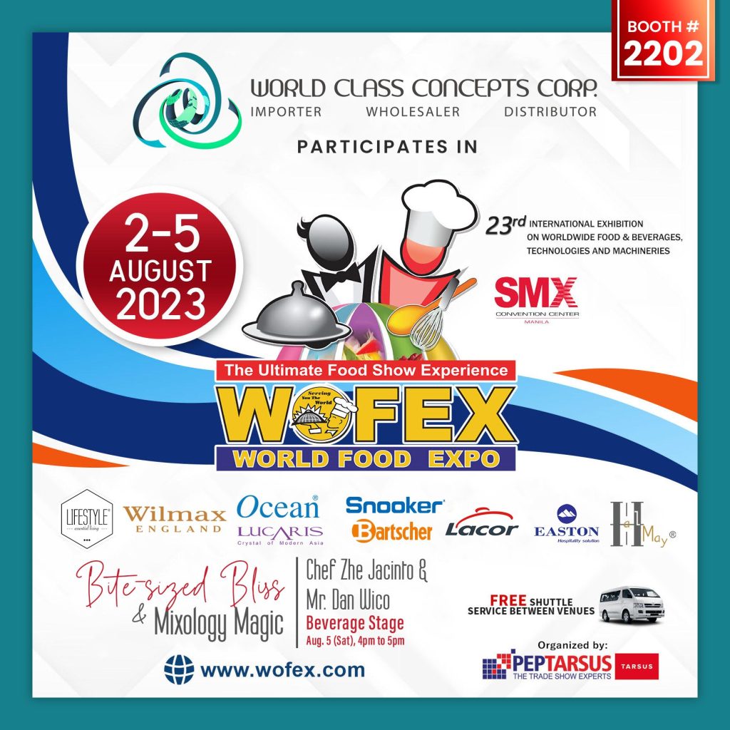 world class concepts corp showcases its top notch kitchenware and other culinary tools in WOFEX 2023